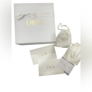 Dior Luxurious White and Gold Gift Set 6 piece Gift Set